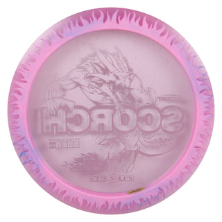 Discraft Disc Golf FuZed Line Scorch with Flame Pattern Distance Driver 11/6/-2/2 Pink with Pink Flame/Grey 173-174g
