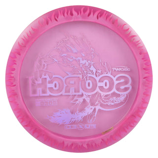 Discraft Disc Golf FuZed Line Scorch with Flame Pattern Distance Driver 11/6/-2/2 Pink with Pink Flame/Holo 167-169g