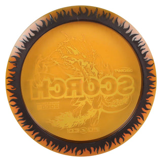 Discraft Disc Golf FuZed Line Scorch with Flame Pattern Distance Driver 11/6/-2/2 Burnt Orange with Black Flame/Holo 167-169g