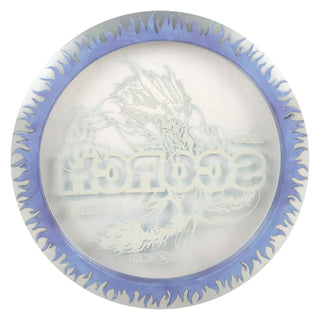 Discraft Disc Golf FuZed Line Scorch with Flame Pattern Distance Driver 11/6/-2/2 Clear with Slate Flame/Olive 173-174g
