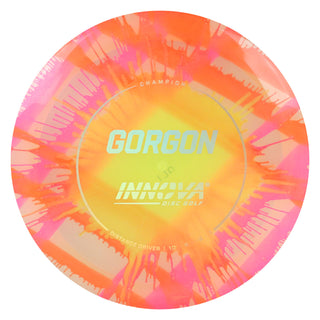 Innova Disc Golf Champion I-Dye Gorgon Distance Driver 10/6/-2/1 Pink Orange/Gold Holo 170 grams