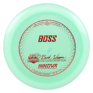 Innova Disc Golf Champion Blizzard Boss Distance Driver 13/5/-1/3 Mint/Red Shatter 144 grams