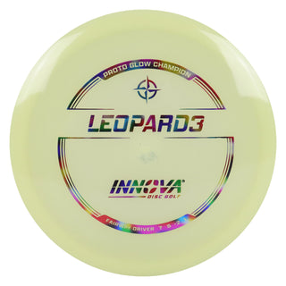 Innova Disc Golf Proto Glow Champion Leopard3 Fairway Driver 7/5/-2/1 Glow/Jellybean 173 grams