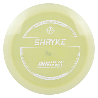 Innova Disc Golf Proto Glow Champion Shryke Distance Driver 13/6/-2/2 Glow/White 173 grams