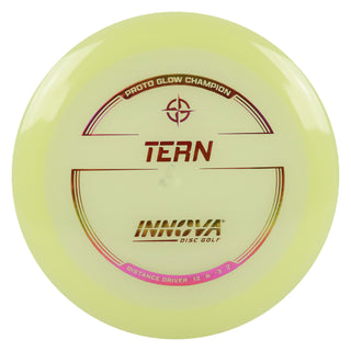 Innova Disc Golf Proto Glow Champion Tern Distance Driver 12/6/-3/2 Glow/Purple Metallic 173 grams