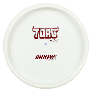 Innova Disc Golf Star Toro All White Bottom Stamp Midrange 4/2/1/3 Red 173 grams