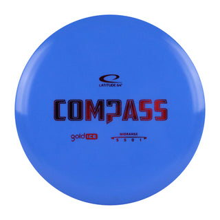 Latitude 64 Disc Golf Gold Ice Compass Midrange 5/5/0/1 Dark Blue/Red 177 grams