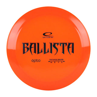Latitude 64 Disc Golf Opto Ballista Distance Driver 14/5/-1/3 Dark Orange/Teal 172 grams