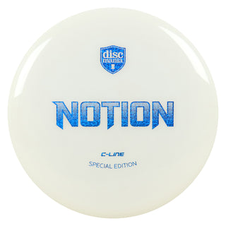 Discmania Disc Golf Special Edition C-Line Notion Putt and Approach White/Blue Shimmer 176 grams