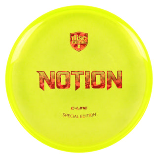 Discmania Disc Golf Special Edition C-Line Notion Putt and Approach Yellow/Red Shatter 175 grams