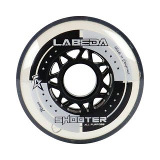 Labeda Shooter Roller Hockey Wheels - 76mm Black - 4-Pack