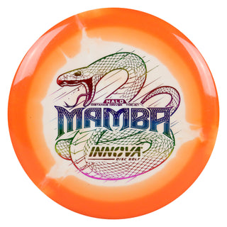 Innova Disc Golf Halo Star Mamba Distance Driver 11/6/-5/1 Orange White/Rainbow 147 grams