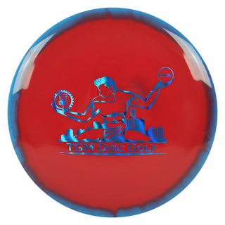 Innova Disc Golf Halo Star Wraith with Spirit of Detroit Stamp Distance Driver Blue Red/Blue Waves 172 grams