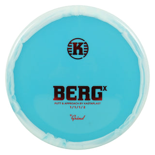 Kastaplast Disc Golf K1 Grind Berg X Putt and Approach 1/1/1/2 Light Blue/Red 175 grams