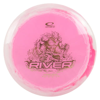 Latitude 64 Disc Golf Opto Orbit River Fairway Driver 7/7/-1/1 Pink/Gold 174 grams
