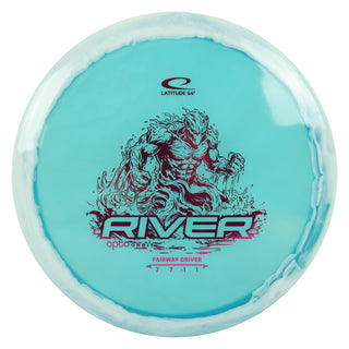 Latitude 64 Disc Golf Opto Orbit River Fairway Driver 7/7/-1/1 Blue/Magenta 173 grams