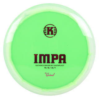 Kastaplast Disc Golf K1 Grind Impa Distance Driver 11/6/-4/1 Green/Magenta 174 grams
