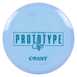 Climo Disc Golf Prototype Signature Line Coast Midrange 6/6/-1/1 Light Blue/Turquoise 164g