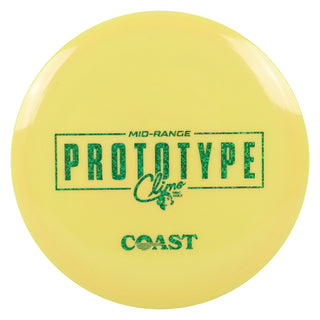 Climo Disc Golf Prototype Signature Line Coast Midrange 6/6/-1/1 Yellow/Matrix 178g
