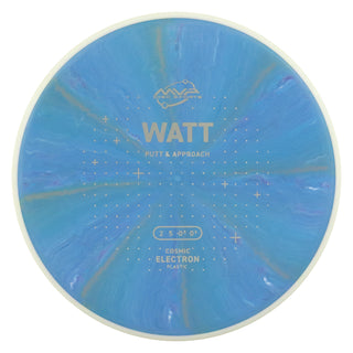 MVP Discs Sports Project Lab Coat Cosmic Electron Watt Putt and Approach 2/5/-0.5/0.5 Blue Mango 168 grams
