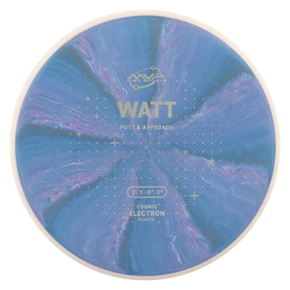 MVP Discs Sports Project Lab Coat Cosmic Electron Watt Putt and Approach 2/5/-0.5/0.5 Dark Blue Purple 169 grams