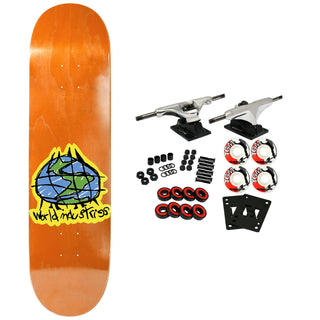 World Industries Skateboard Complete Scribble Orange 8.0" x 31.6"