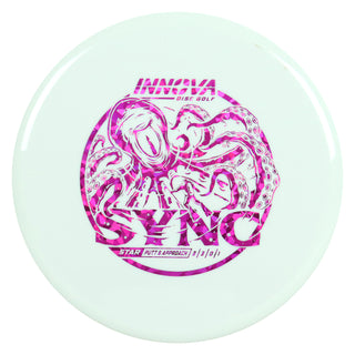 Innova Disc Golf Star Sync Putt and Approach 3/3/0/1 White/Magenta Shatter 168 grams