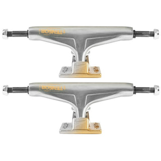 Tensor Trucks Aluminum Stencil Mirror Raw/Gold Fade 5.25 (8.0") Pair
