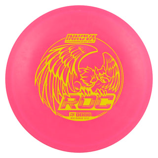 Innova Disc Golf DX Roc Midrange Disc 4/4/0/3 Pink/Yellow 173 grams