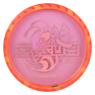 Discraft Disc Golf Fuzed Line Buzzz with Saw Pattern Midrange 5/4-1/1 Neon Red with Peach Saw/Green Holo 173-174g