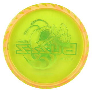 Discraft Disc Golf Fuzed Line Buzzz with Saw Pattern Midrange 5/4-1/1 Mango with Peach Saw/Rainbow 173-174g