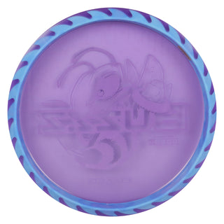 Discraft Disc Golf Fuzed Line Buzzz with Saw Pattern Midrange 5/4-1/1 Purple with Blue Saw/Slate 177-180g