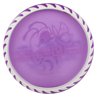 Discraft Disc Golf Fuzed Line Buzzz with Saw Pattern Midrange 5/4-1/1 Purple with White Saw/Purple Metallic 167-169g