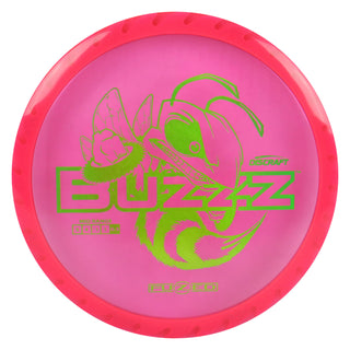 Discraft Disc Golf Fuzed Line Buzzz with Saw Pattern Midrange 5/4-1/1 Red with Pink Saw/Green Holo 173-174g