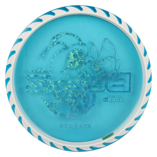 Discraft Disc Golf Fuzed Line Buzzz with Saw Pattern Midrange 5/4-1/1 Blue with White Saw/Blue Scales 170-172g