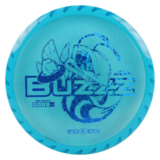 Discraft Disc Golf Fuzed Line Buzzz with Saw Pattern Midrange 5/4-1/1 Blue with White Saw/Blue Scales 170-172g