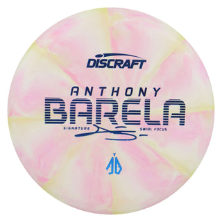 Discraft Disc Golf Anthony Barela Swirl CT Focus Putter 2/2/-1/2 Light Pink Lime/Navy 173-174g