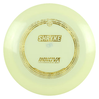 Innova Disc Golf Champion Glow Shryke Distance Driver 13/6/-2/2 Glow/Gold Stars 170 grams