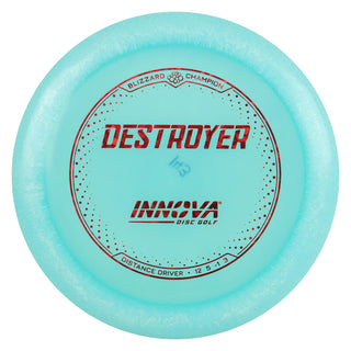 Innova Disc Golf Champion Blizzard Destroyer Driver 12/5/-1/3 Blue/Red Shatter 143 grams