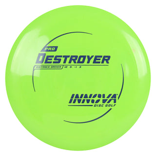 Innova Disc Golf Pro Destroyer Distance Driver 12/5/-1/3 Lime/Navy 173 grams
