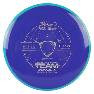 Axiom Disc Golf Neutron Crave Fairway Driver 6.5/5/-1/1 Indigo/Aqua Green 159 grams