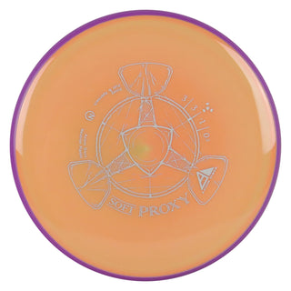 Axiom Disc Golf Neutron Proxy Soft Putter 3/3/-1/0.5 Pastel Orange/Purple 171 grams