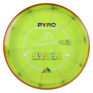 Axiom Disc Golf Pyro Prism Midrange Proton Plastic 5/4/0/2.5 DayGlo/Brown 177 grams