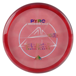 Axiom Disc Golf Pyro Prism Midrange Proton Plastic 5/4/0/2.5 Red/Blue 178 grams