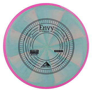 Axiom Disc Golf Cosmic Electron Envy Putter 3/3/0/2 Sage Green/Hot Pink 173 grams