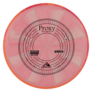 Axiom Disc Golf Cosmic Electron Proxy Putter 3/3/-1/0.5 Red Grey/Orange Red 171 grams