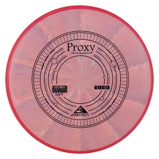 Axiom Disc Golf Cosmic Electron Proxy Soft Putter 3/3/-1/0.5 Light Red/Red 172 grams
