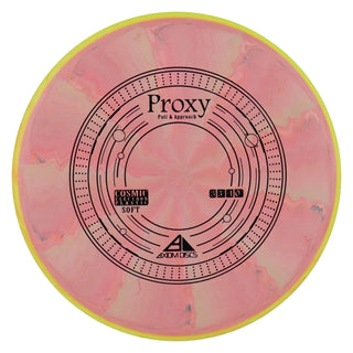 Axiom Disc Golf Cosmic Electron Proxy Soft Putter 3/3/-1/0.5 Light Red/Yellow 170 grams