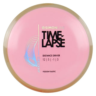 Axiom Disc Golf Simon Lizotte Line Fission Time Lapse Driver 12/5/-1/3 Pink/Brown 168 grams