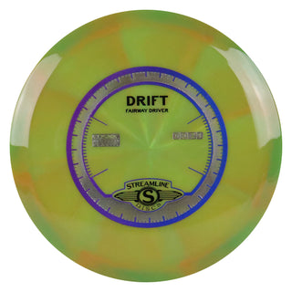 Streamline Disc Golf Cosmic Neutron Drift Fairway Driver 7/5/-2/1 Sage/Purple Blue 168 grams